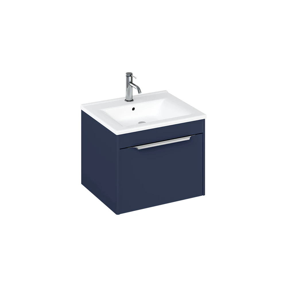 Britton Shoreditch Single Drawer Unit 550mm Matt Blue