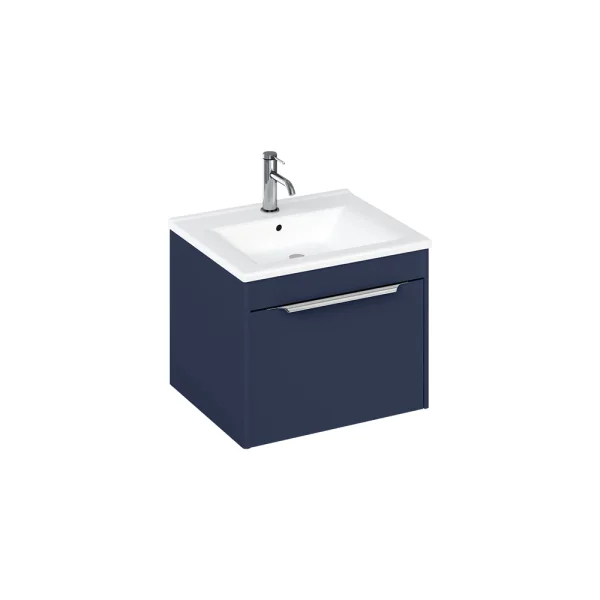 Britton Shoreditch Single Drawer Unit 550mm Matt Blue