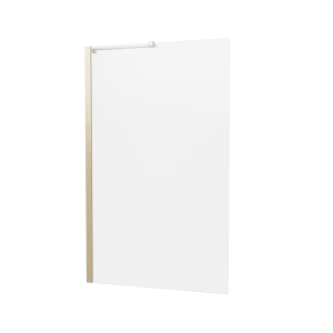 Crosswater 6mm Fixed Bath Screen 900 Brushed Brass