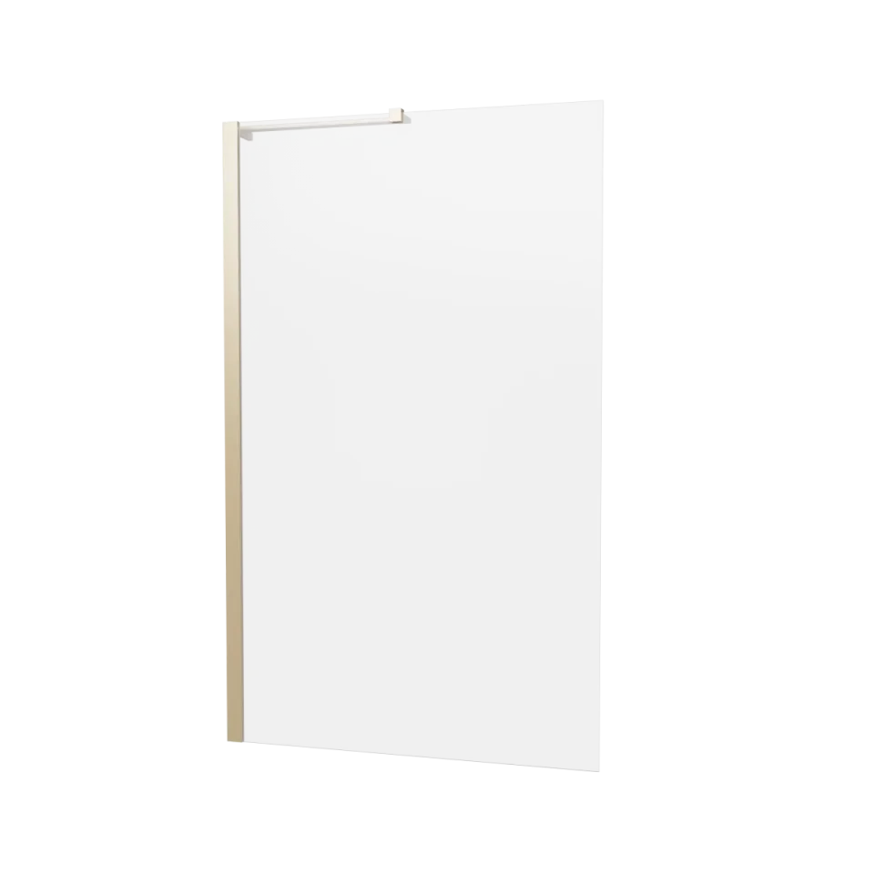Crosswater 6mm Fixed Bath Screen 900 Brushed Brass product image - Image 1