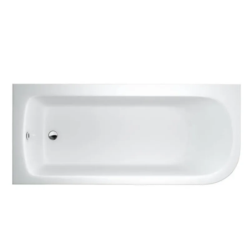Britton Viride 1700 X 750mm Offset Corner Bath Panel detail view - Image 2