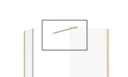Burlington Glass Wall Brace Gold detail view - Image 2