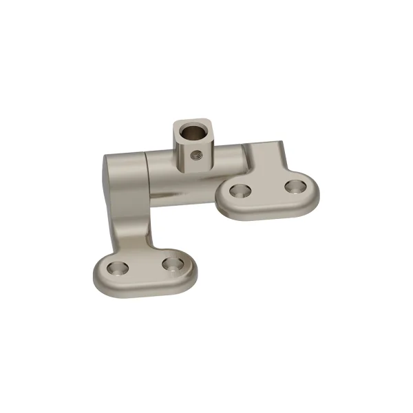 Burlington Guild Seat Hinges With Top Fixings Brushed Nickel
