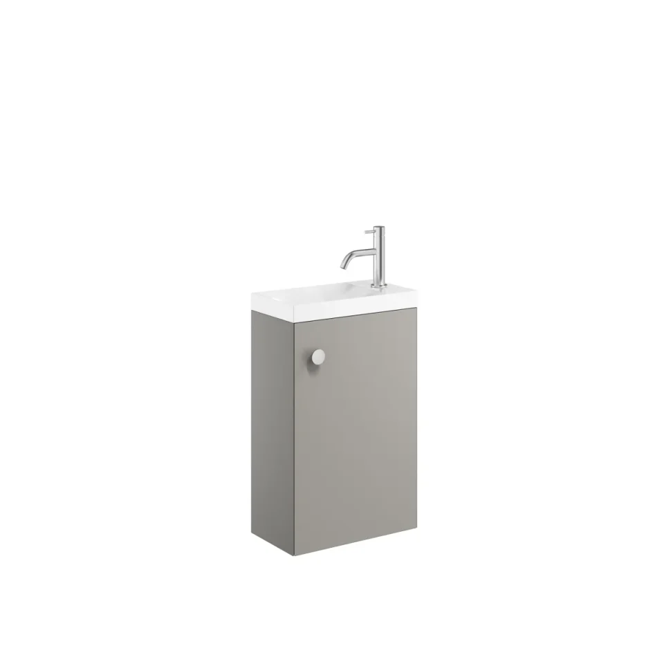 Crosswater Alo Cloakroom Unit 400 x 220mm Storm Grey product image - Image 1
