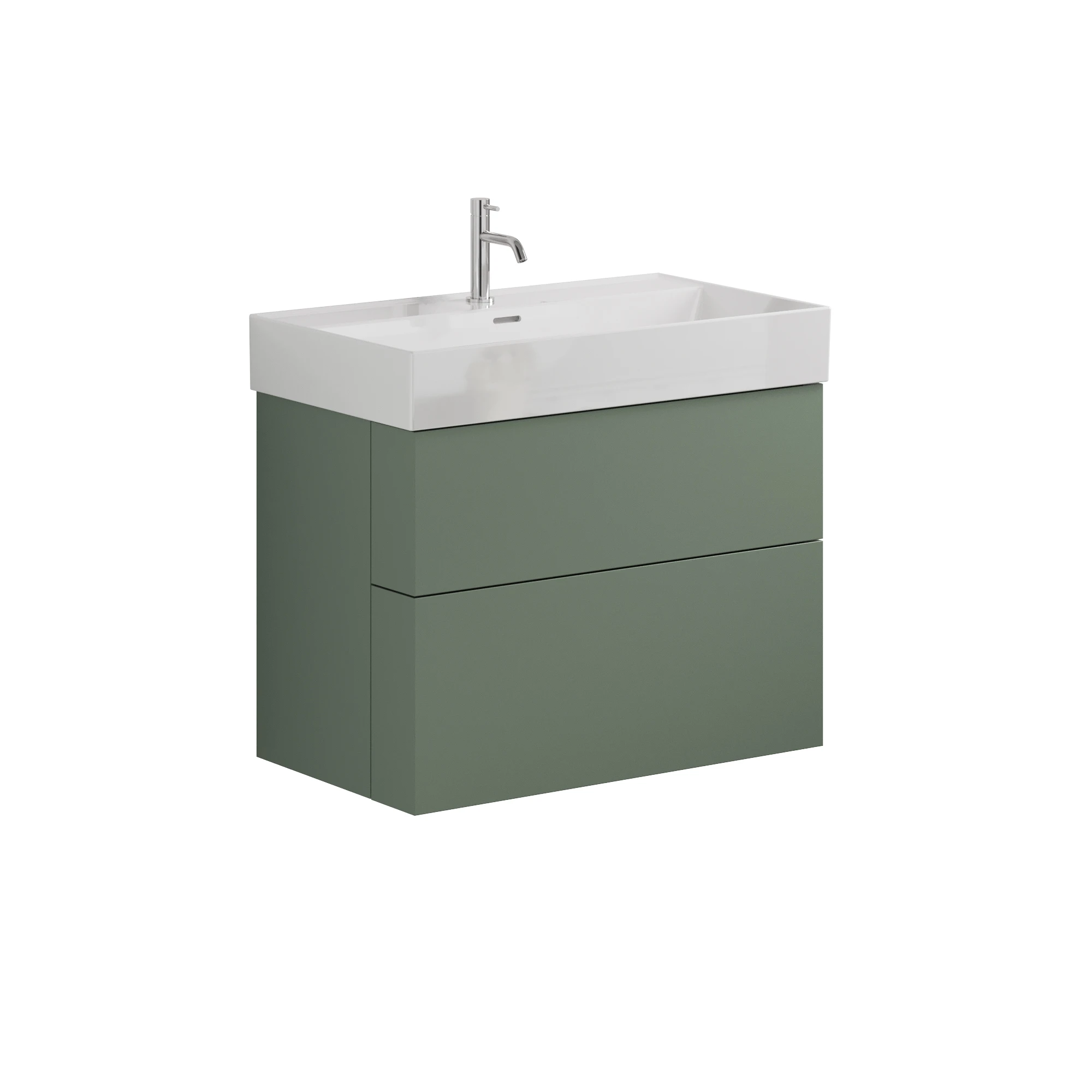 Crosswater Avenue Basin 1 Tap Hole Tall Ceramic Basin 800mm White