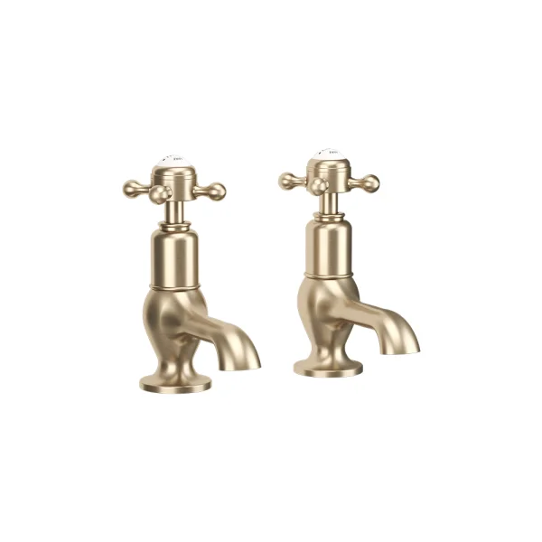 Crosswater Belgravia Crosshead Cloakroom Basin Taps Brushed Brass