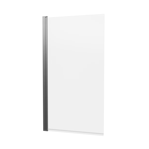 Crosswater 6mm Hinged Bath Screen 800 Slate
