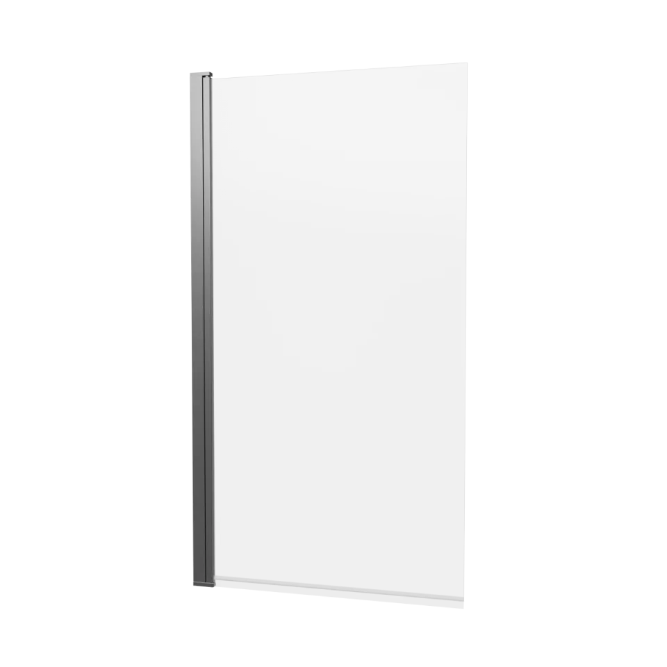 Crosswater 6mm Hinged Bath Screen 800 Slate product image - Image 1