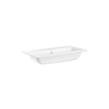 Crosswater Furniture Basin 500 1 Tap Hole Matt White detail view - Image 2