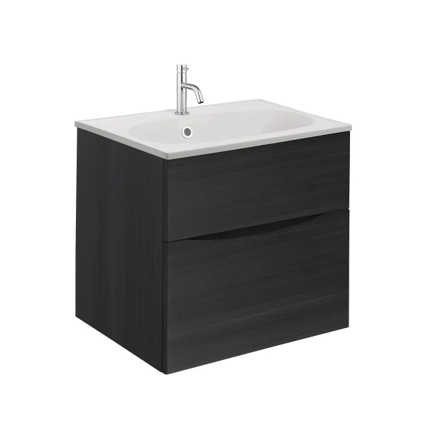 Crosswater Furniture Basin 500 1 Tap Hole Matt White