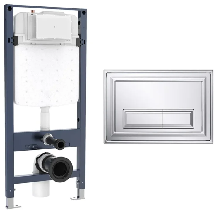 Crosswater Belgravia Frame Set 4 Chrome product image - Image 1