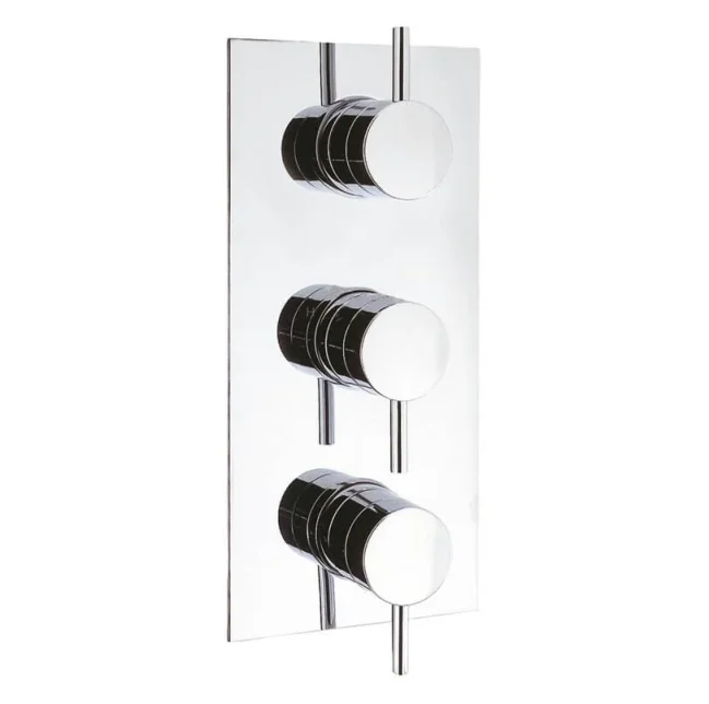 Crosswater Fusion 3 Handle Trimset for Shower Mixer Valve MB2000RV+ Chrome product image - Image 1