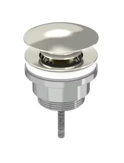 Saneux Universal Basin Waste, Slotted & Unslotted - Brushed Nickel