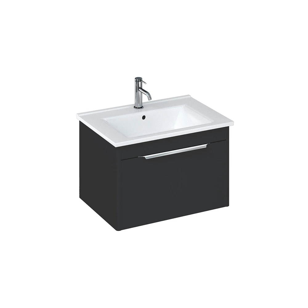 Britton Shoreditch Single Drawer Unit 650mm Matt Grey