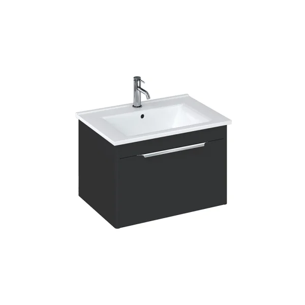 Britton Shoreditch Single Drawer Unit 650mm Matt Grey