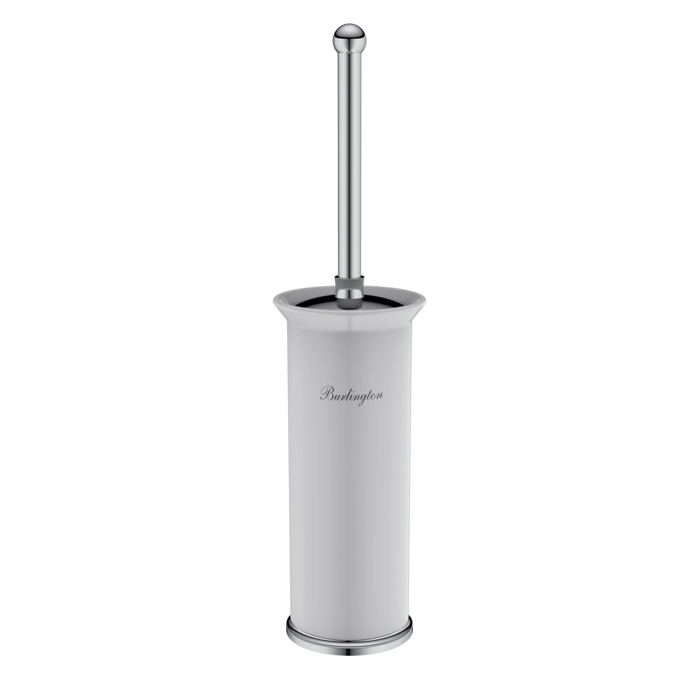 Burlington Freestanding Toilet Brush Holder Chrome