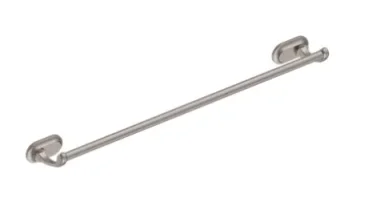 Burlington Guild Towel Rail 600 Brushed Nickel detail view - Image 2