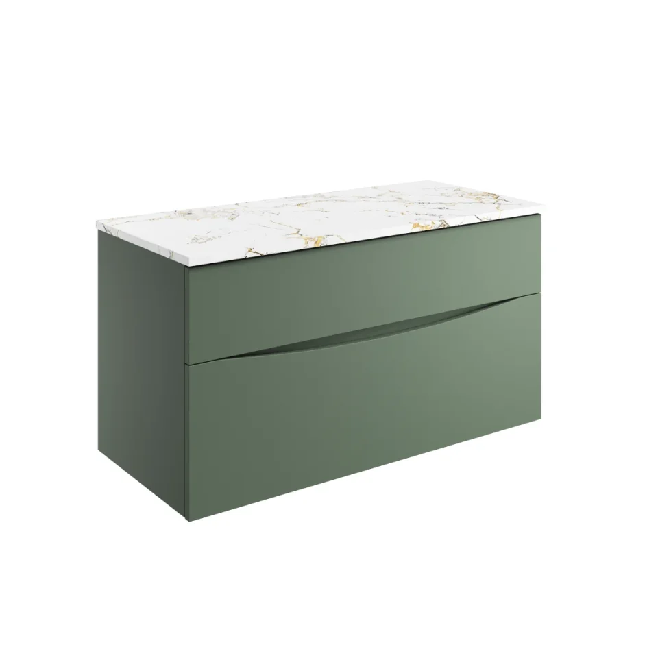 Crosswater Furniture Worktop 1010 x 455mm Gold Estatuario product image - Image 1