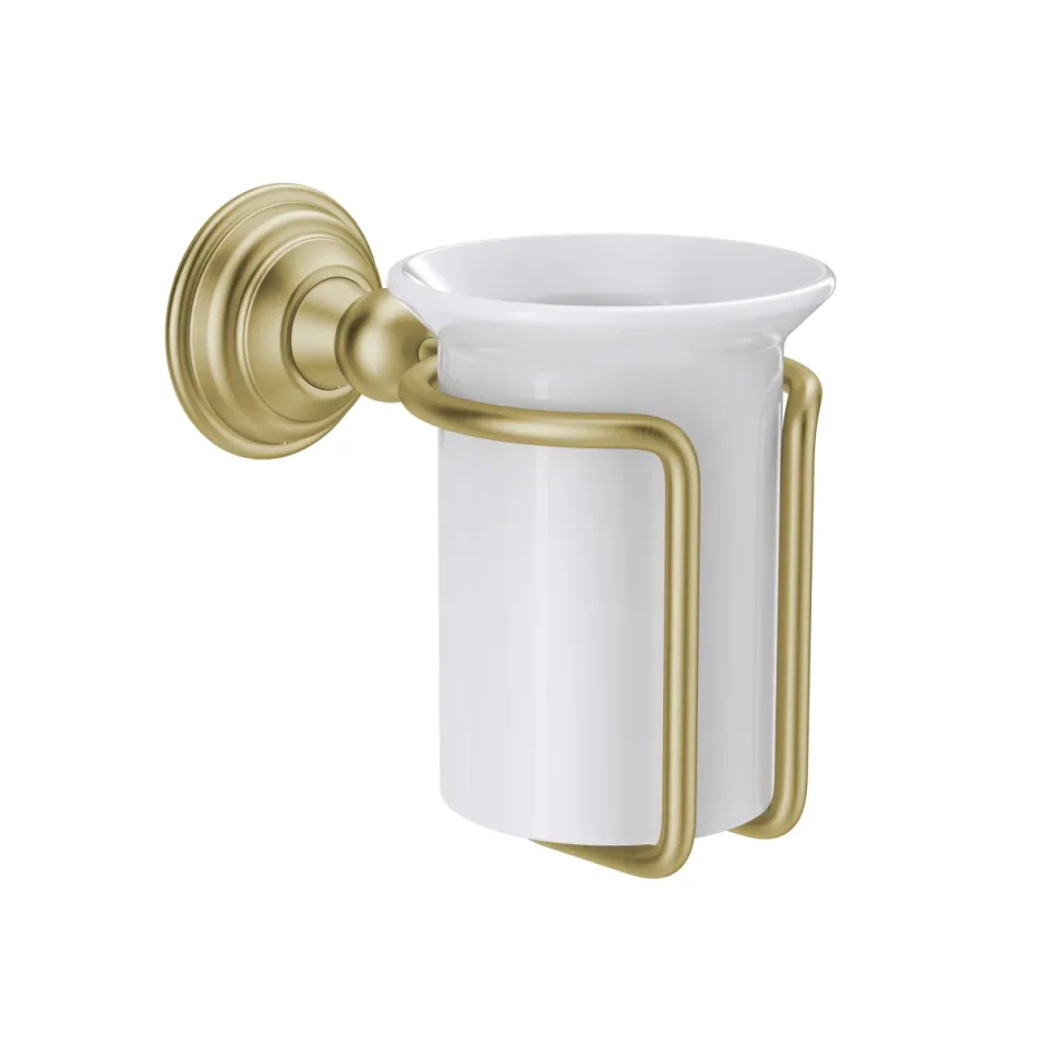 Crosswater Belgravia Tumbler Holder Brushed Brass product image - Image 1