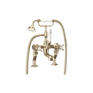 Crosswater Belgravia Crosshead Bath Shower Mixer Brushed Brass
