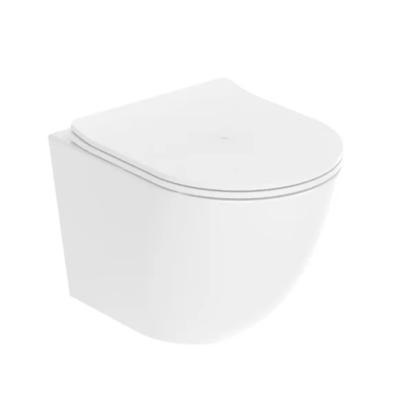 Saneux Air Wall Hung Wc Pan & Slim Seat Pack - Rimless - Short Projection (480mm)
