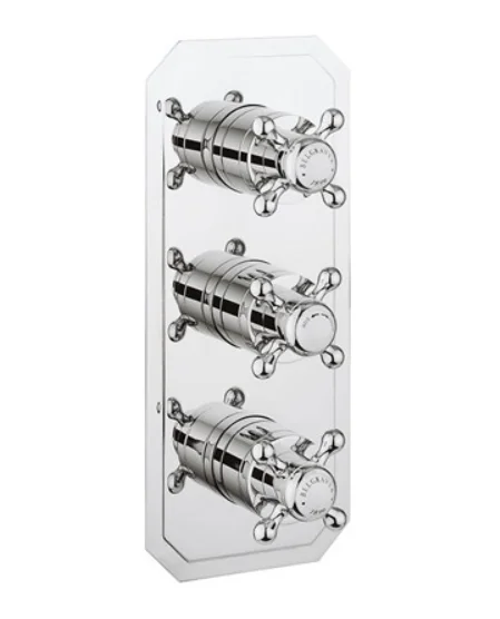 Crosswater Belgravia 3 Handle Trimset (must be paired with WLBP3000RC_V2) Chrome Crosshead