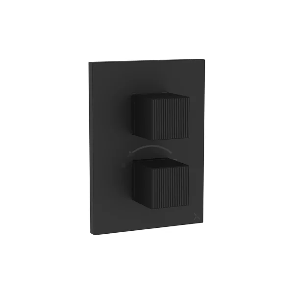 Crosswater Crossbox Limit 3 Oulet Trim & Levers Matt Black