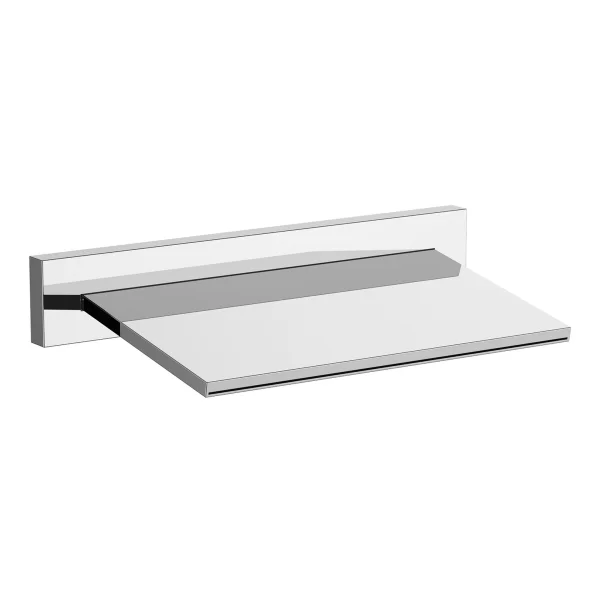 Just Taps Athena Wall Mounted Cascade Overhead Shower Chrome