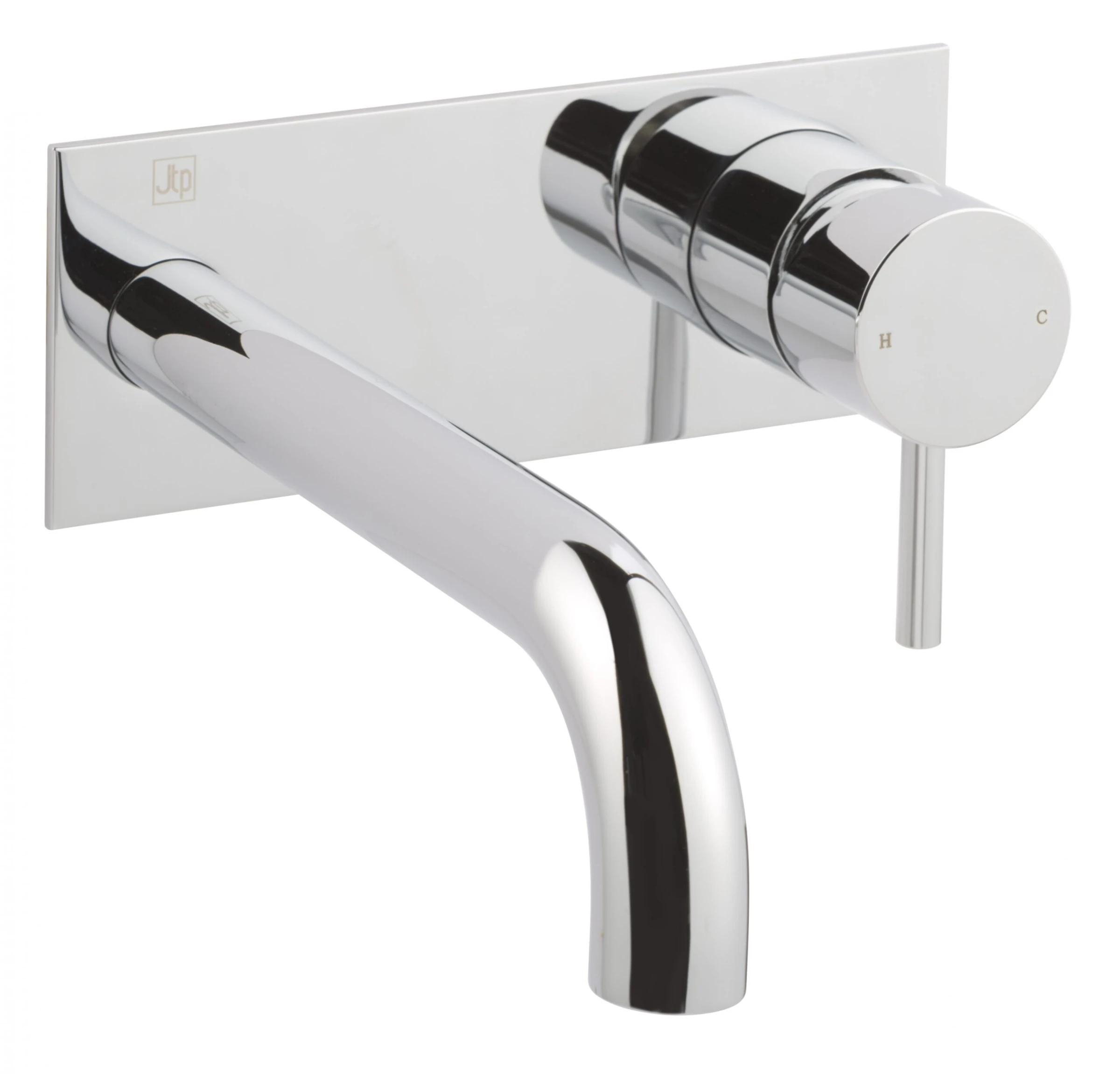 Just Taps Florence Single Lever Wall Mounted Basin Mixer 240mm Chrome