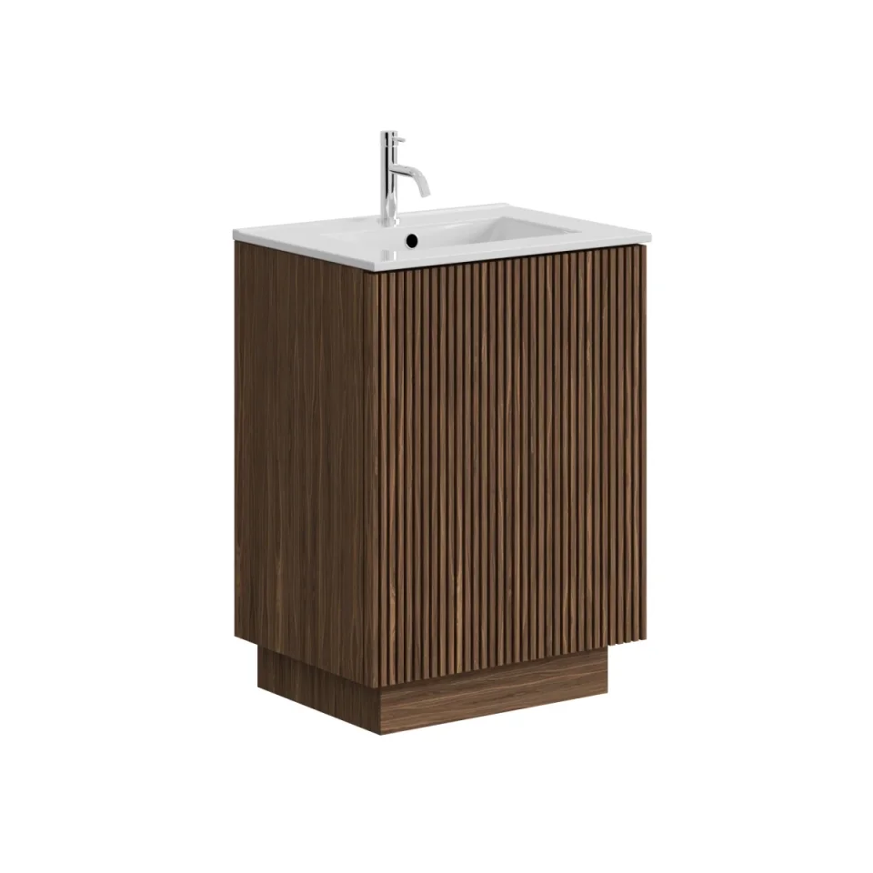 Crosswater Limit 600mm Floorstanding Door Unit Royal Walnut product image - Image 1