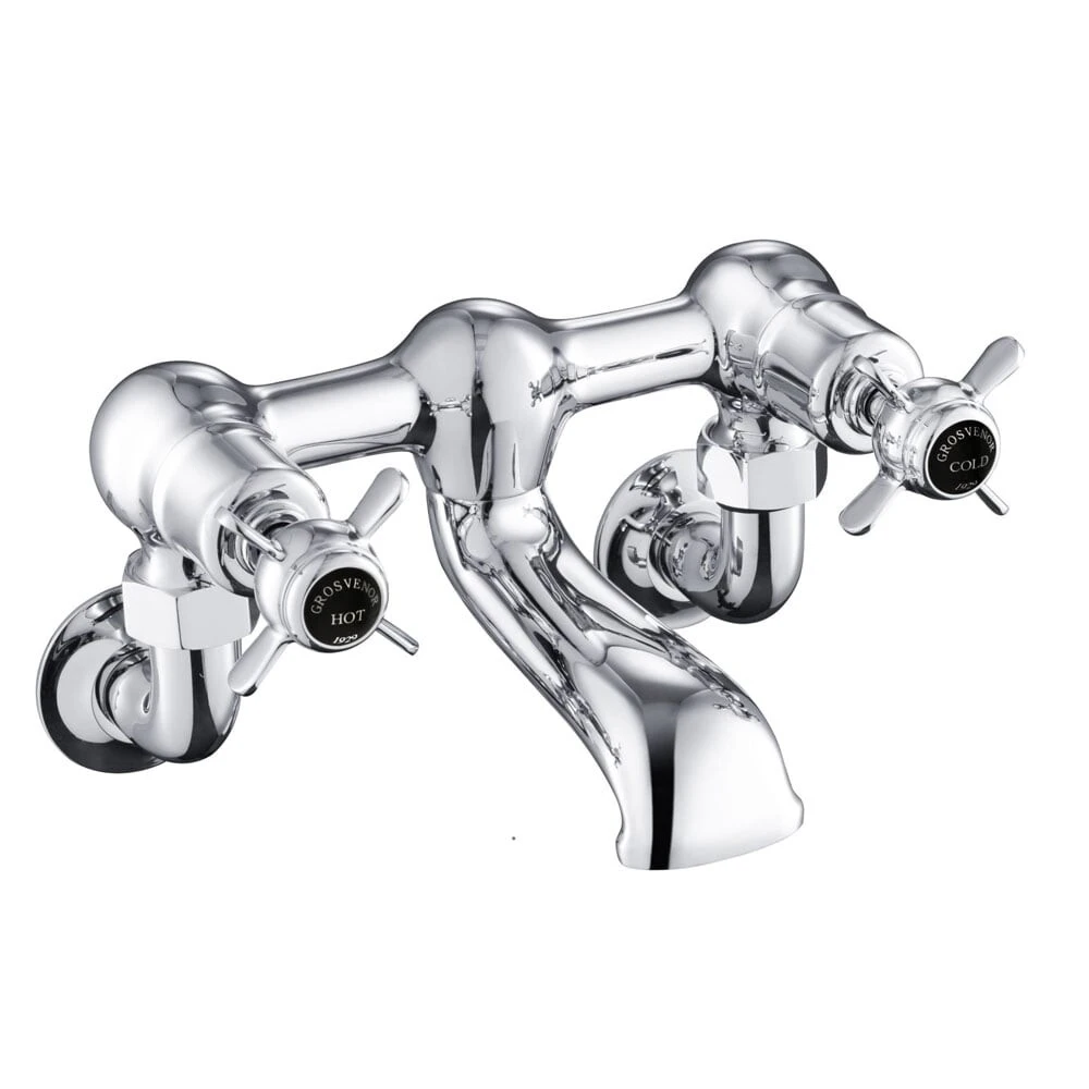 Just Taps Grosvenor Pinch Wall Mounted Bath Filler Matt Black