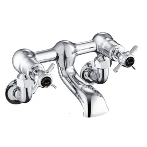 Just Taps Grosvenor Pinch Wall Mounted Bath Filler Matt Black