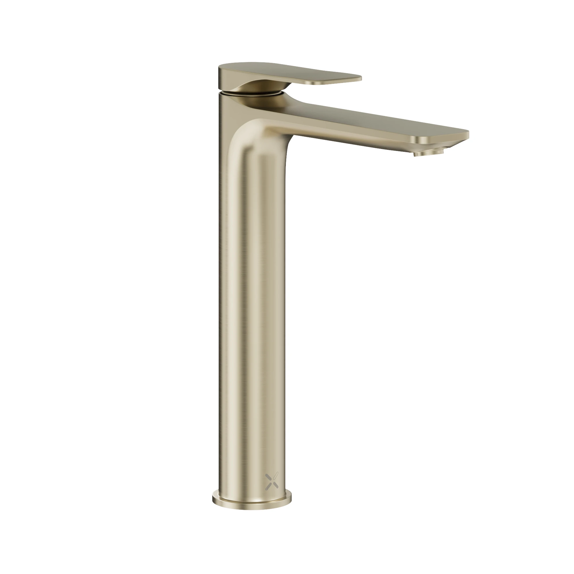 Crosswater Fuse Tall Basin Monobloc With Clicker Waste Brushed Brass
