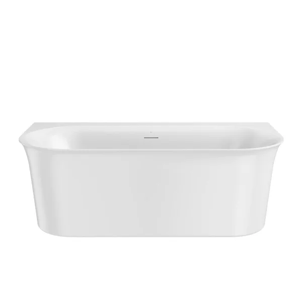Crosswater Cursa Back to Wall Bath with Overflow and Waste 1700 x 800mm Gloss White