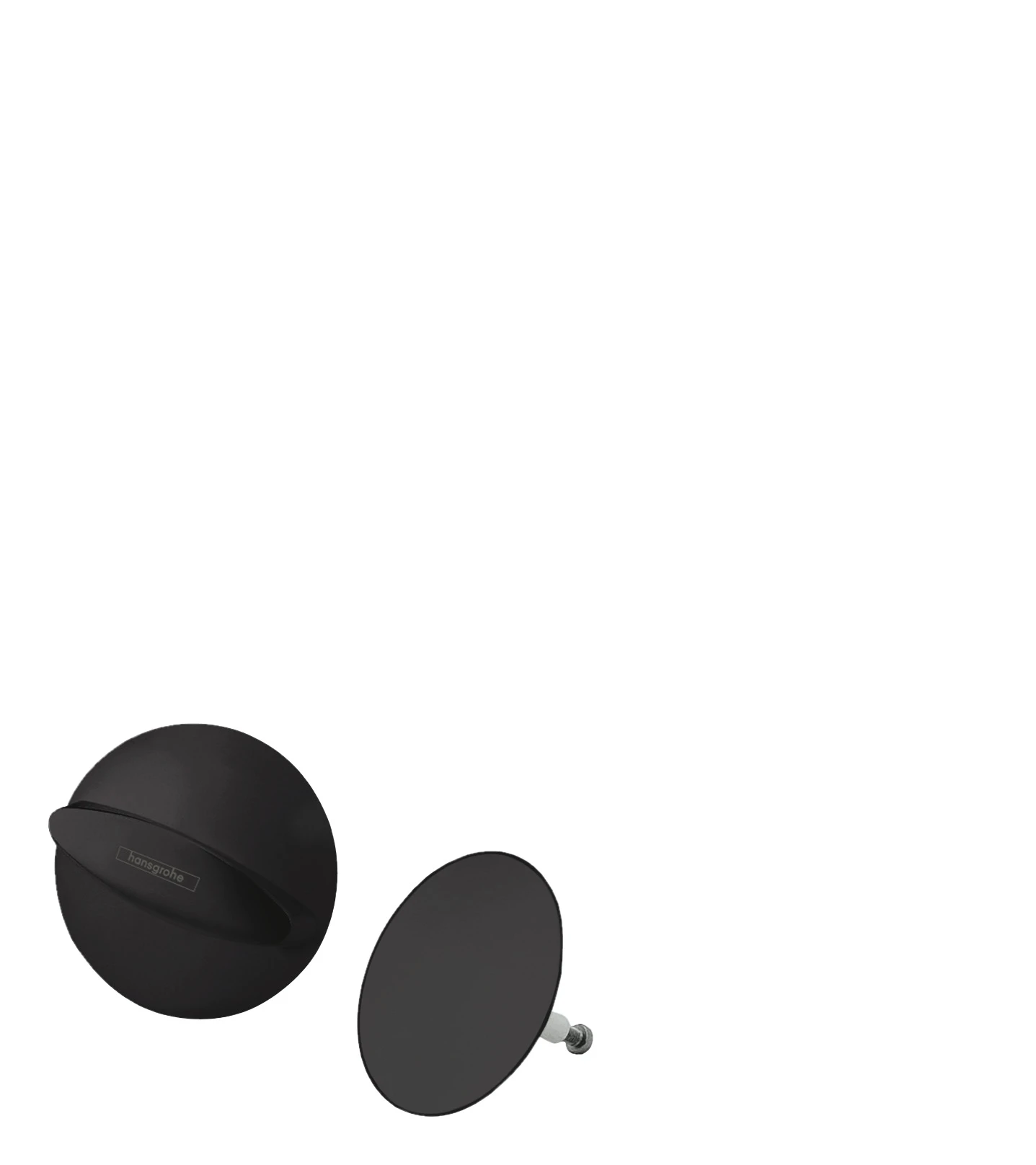 Hansgrohe Flexaplus Finish Set Waste And Overflow Set Matt Black