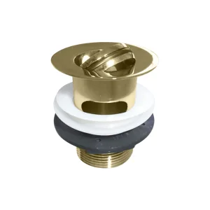 Burlington Flip Top Basin Waste (slotted)gold