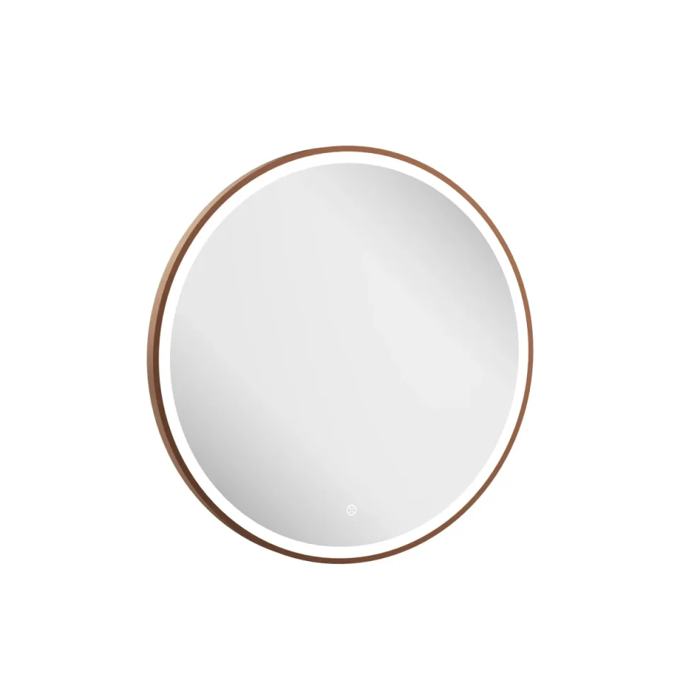 Crosswater Infinity Illuminated Mirror 500 Brushed Bronze detail view - Image 2
