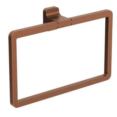 Crosswater Rotar Towel Ring Brushed Bronze detail view - Image 2
