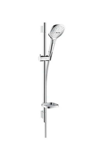 Hansgrohe Raindance Select E Shower Set 120 3jet Ecosmart With Shower Rail 65 Cm And Soap Dish Chrome detail view - Image 2