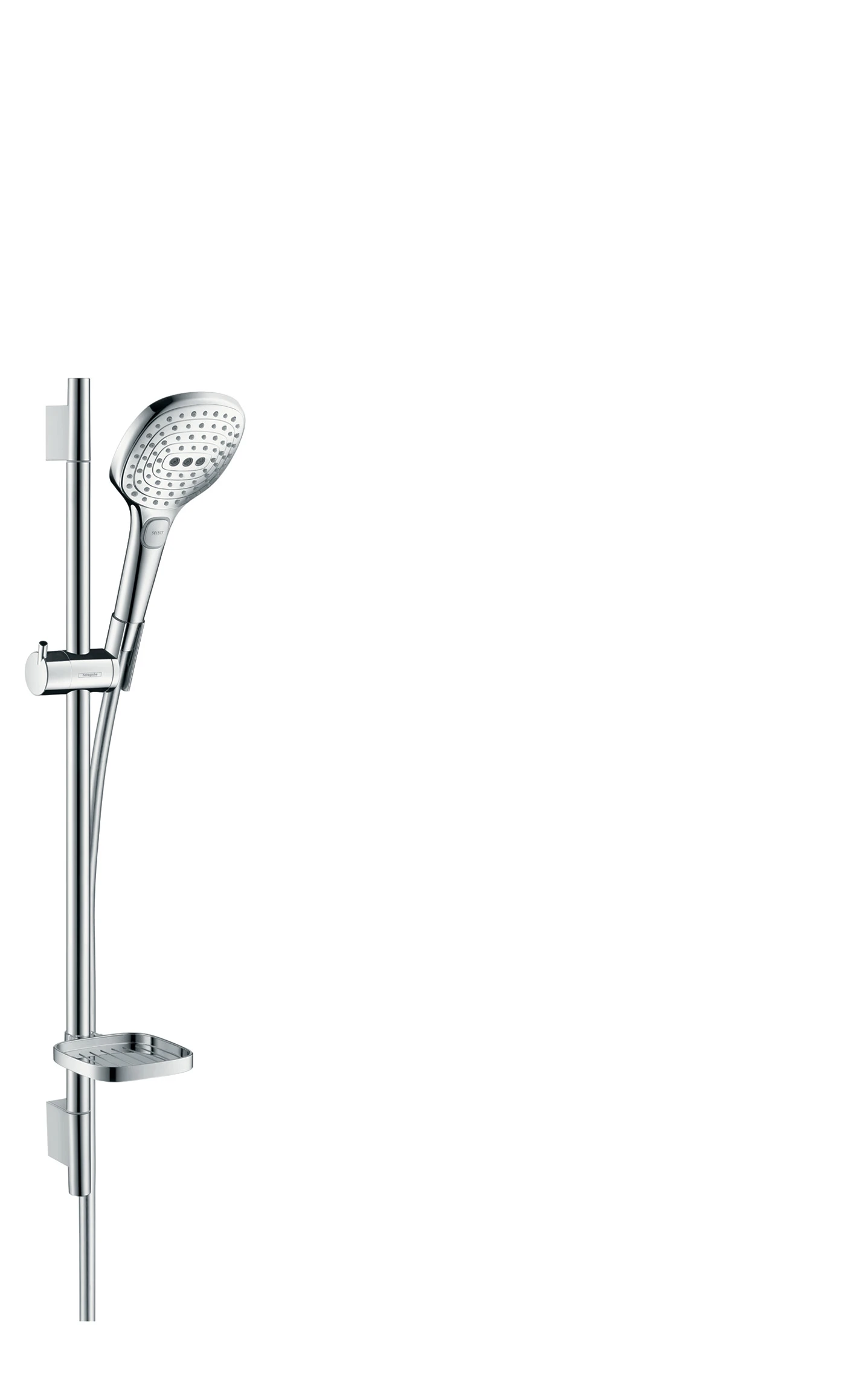 Hansgrohe Raindance Select E Shower Set 120 3jet Ecosmart With Shower Rail 65 Cm And Soap Dish Chrome