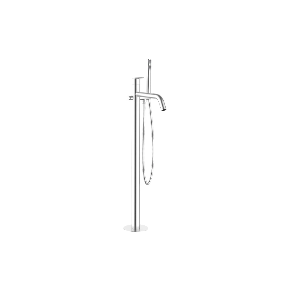 Crosswater 3ONE6 Lever Bath Floor Standing Filler Stainless Steel
