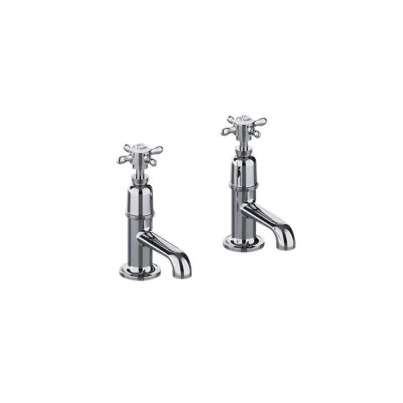 Burlington Guild Basin Pillar Tap Chrome detail view - Image 3