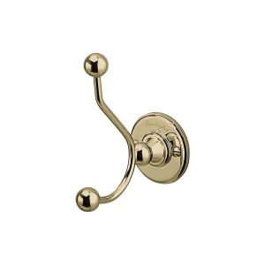 Burlington Double Robe Hook Gold