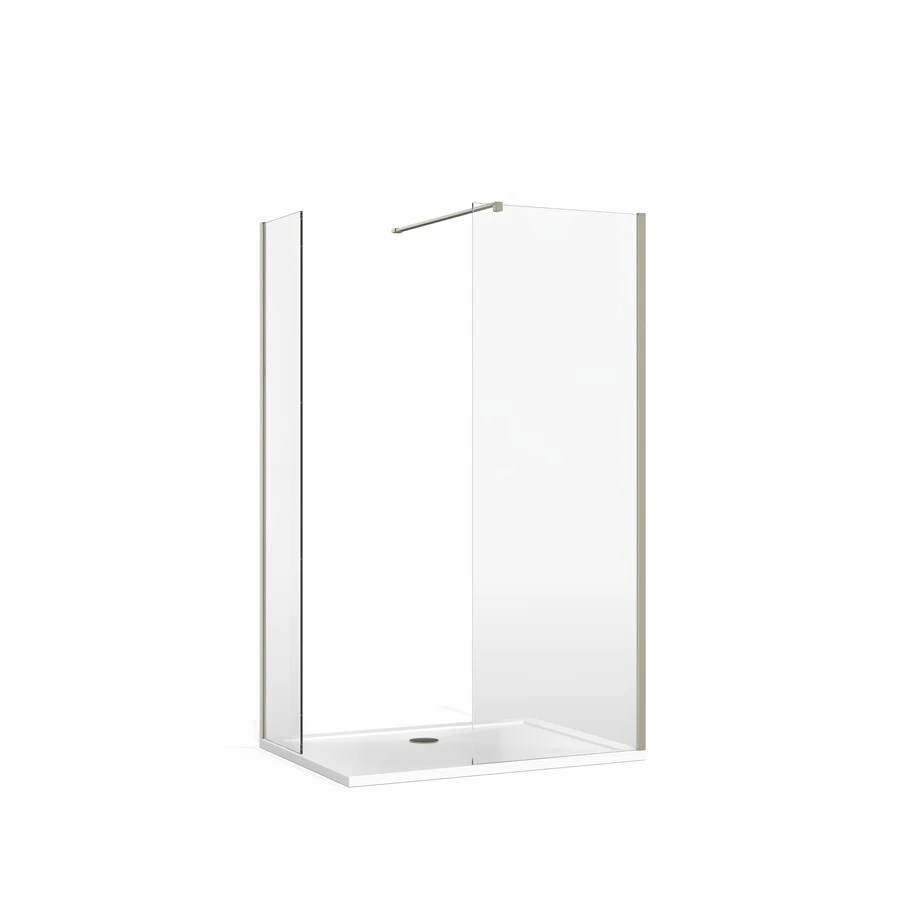 Burlington Glass Wall Brace Brushed Nickel