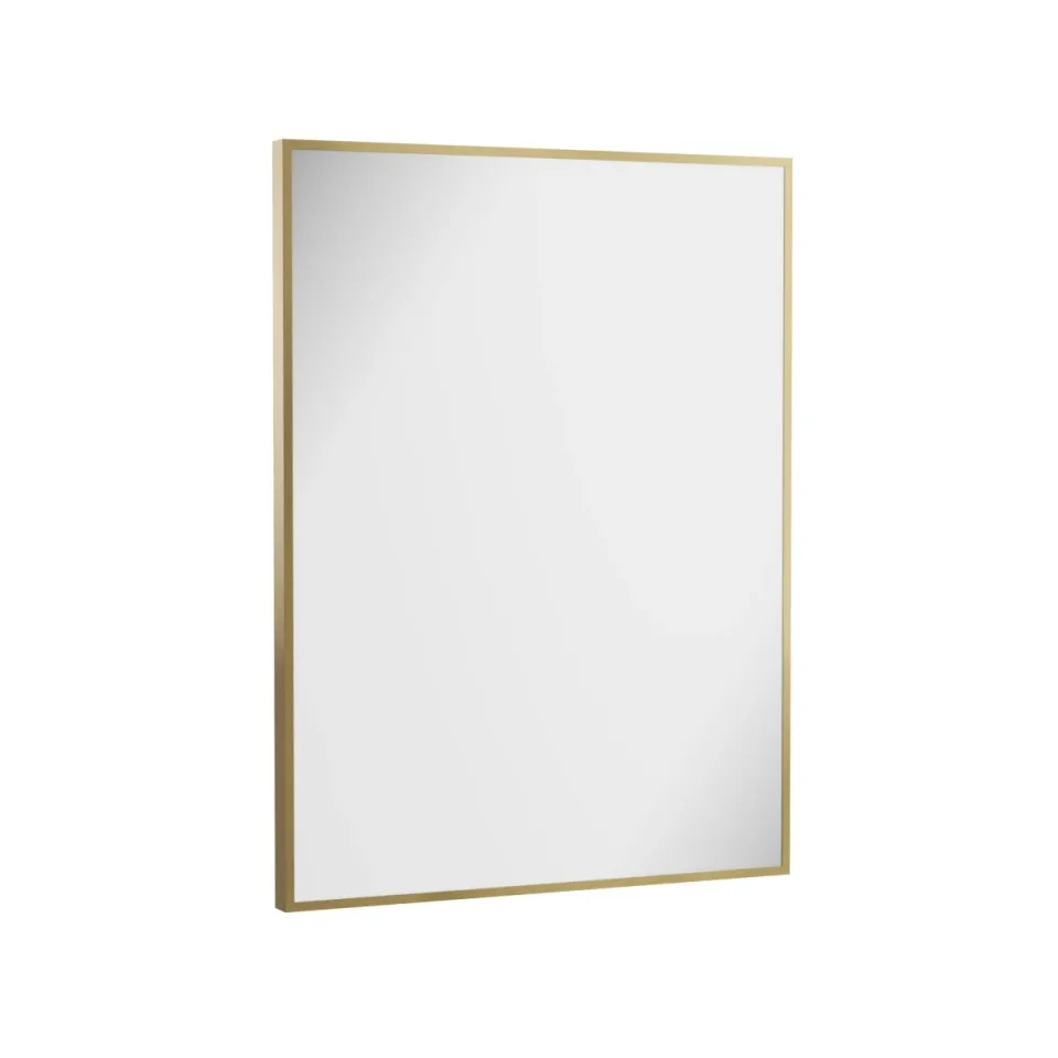 Crosswater MPRO Non-Illuminated Mirror 600 x 800mm Brushed Brass detail view - Image 2