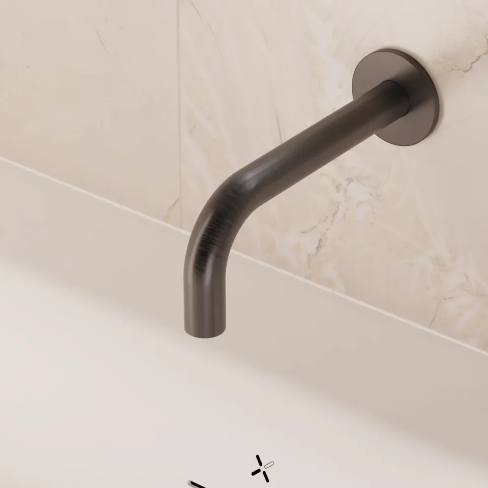 Crosswater MPRO Bath Spout Slate detail view - Image 3