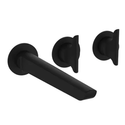 Crosswater Module Foile 2 Handle With Bath Spout Matt Black detail view - Image 3