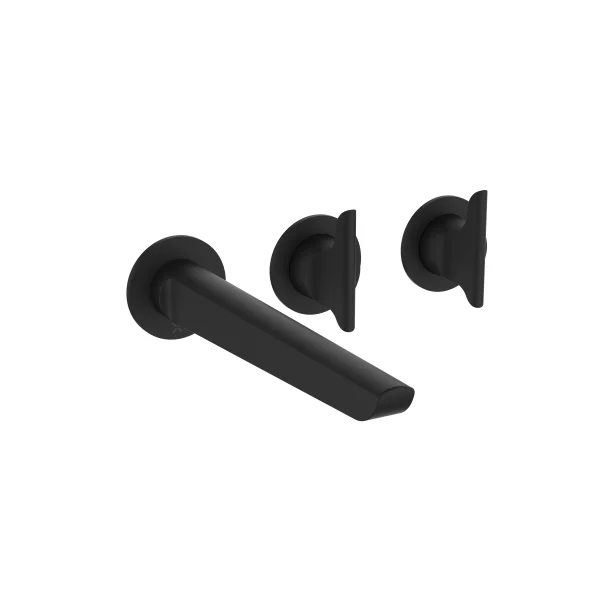 Crosswater Module Foile 2 Handle With Bath Spout Matt Black