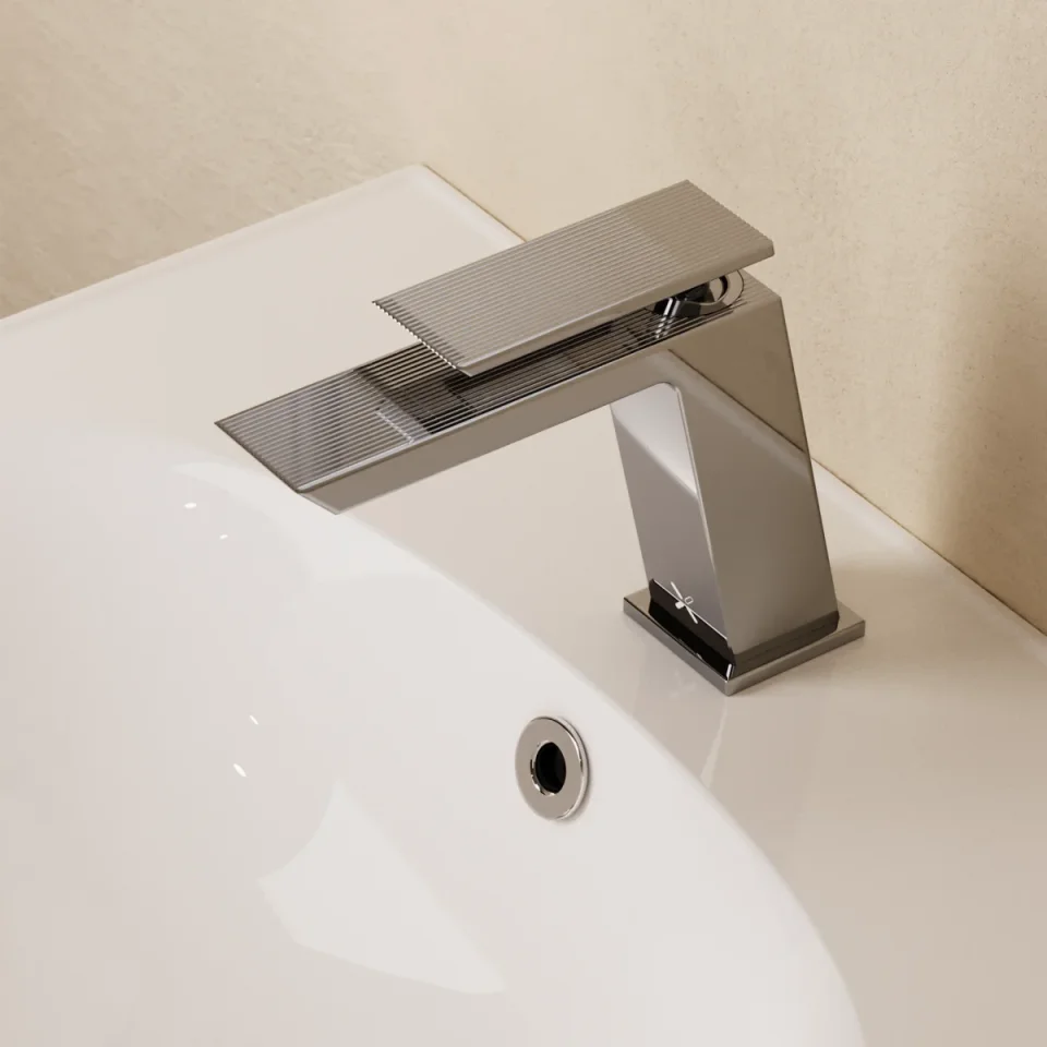 Crosswater Limit Basin Monobloc Chrome detail view - Image 4