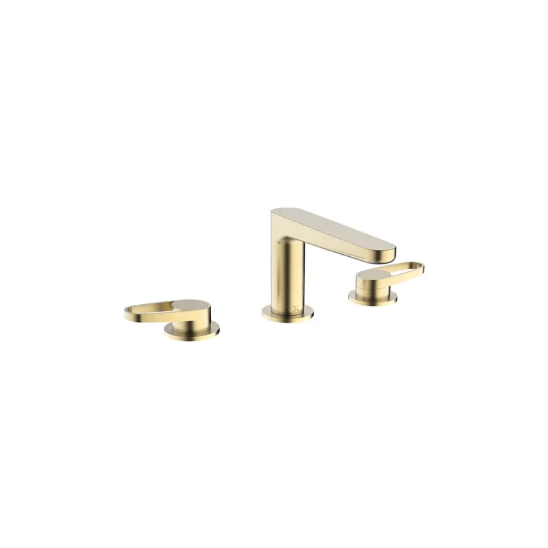 Crosswater Lazo Basin 3 Hole Set Brushed Brass product image - Image 1